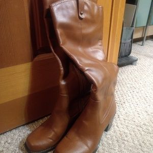 Jessica Simpson knee high boot Cognac color